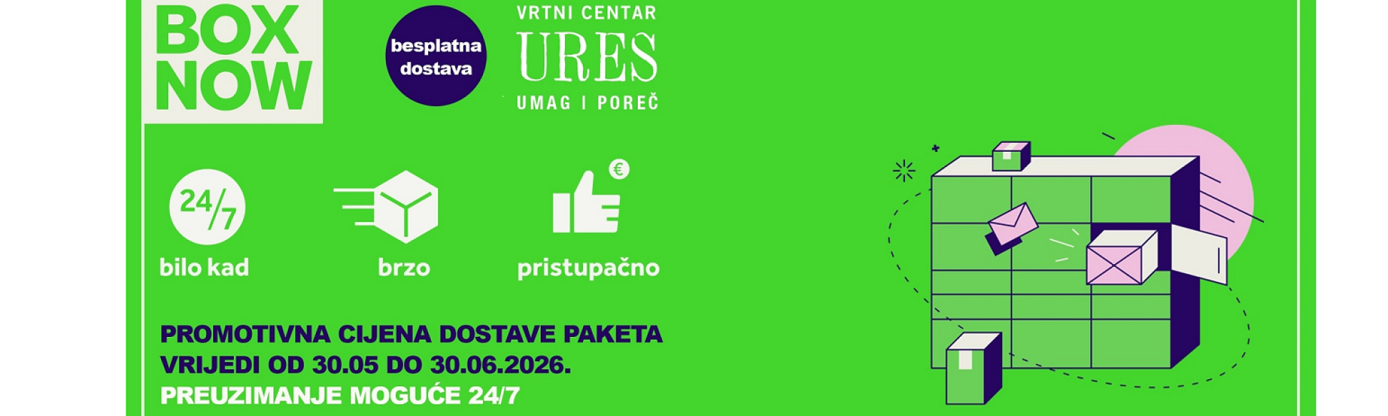 BOX NOW paketomati – besplatna dostava